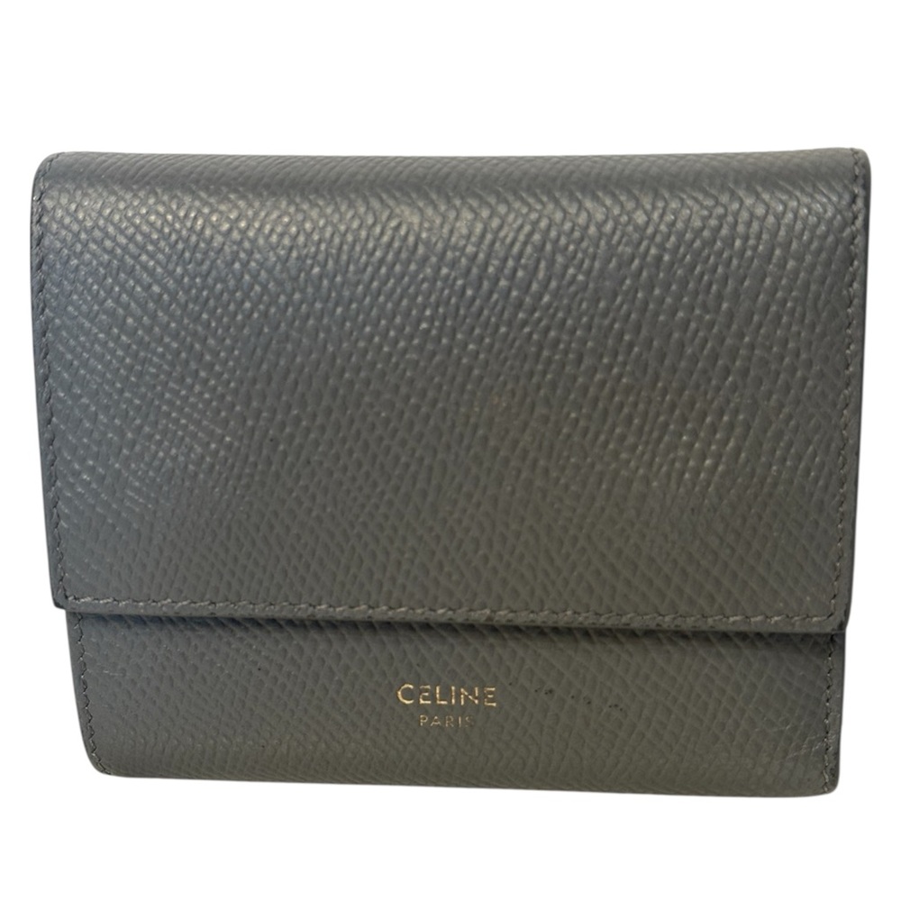 Celine Leather Trifold Wallet